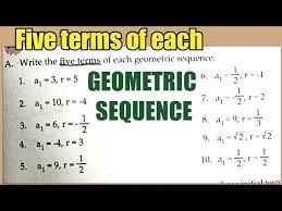 Write The Rule Of A Geometric Sequence