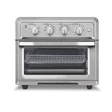 brushed silver toaster oven