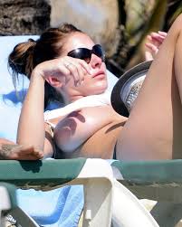 Mature Celeb Lucy Pinder with Big Naturals Wearing Sunglasses.