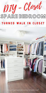 weekend diy walk in closet four