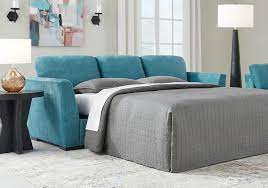 Keerwick Teal Queen Sleeper Sofa