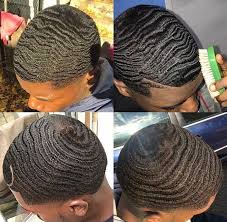 Wavy hairstyle, also known as 360 waves, is a complex form of hairstyle that consists of flat… è¿ª Follow Me Deetrillz 360 Waves Hair Waves Hairstyle Men Waves Haircut