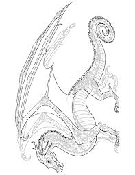 Wings of fire coloring pages for kids with clip art library 2341469_wings house silkwing. 7 Wings Of Fire Dragon Coloring Pages For Kids Free Printable Rainbow Printables