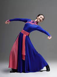 舞依恋蒙古舞蹈服装演出服装女套装成人练习服跳舞服装艺考大摆裙-Taobao