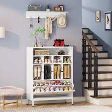 Shoe Cabinet With Coat Rack 3 In 1