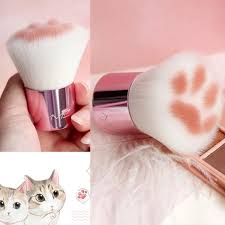 1pcs cute cat paw make up brush women
