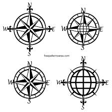 Print out the printable template or draw an ice cream cone design of your own. Nautical Compass Rose Laser Cut Metal Wall Art Pattern