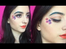 creative spring flower makeup tutorial