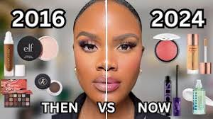 2016 vs 2024 makeup tutorial