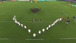 World rugby rules state that teams must remain within their own half of the pitch to receive the haka. Rugby World Cup 2019 All Blacks Vs England Haka Challenge Reaction