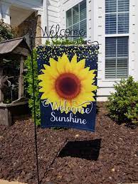 Welcome Sunflower Garden Flag Spring