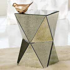 side table mirrored side tables