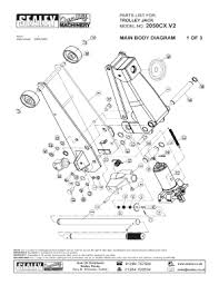 hydraulic floor jack parts diagram