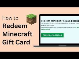 how to redeem minecraft gift card