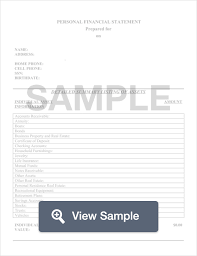 What is financial report template? Personal Financial Statement Template Free Pdf Sample Formswift