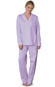 Oh So Soft Pin Dot Boyfriend Tall Pajamas Lavender