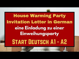 party invitation in german