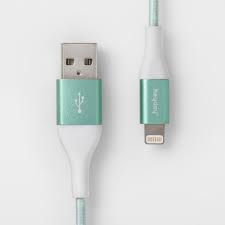 Heyday Lightning To Usb A Braided Cable 6ft Teal White Target