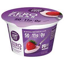 dannon yogurt zero sugar strawberry