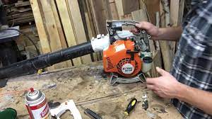It is in good shape and good running condition but it is used so it is a little dirty and has marks throughout it from normal use as seen in the pictures. Carb Work On A Stihl Bg 55 Leaf Blower Youtube