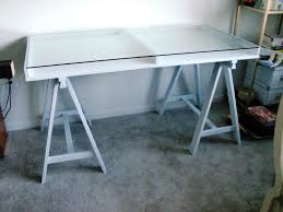 Ikea Glass Desk Contemporary