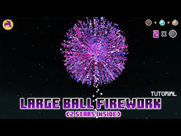 how to craft large ball firework with 2