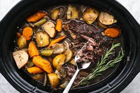 slow cooker pot roast downshiftology