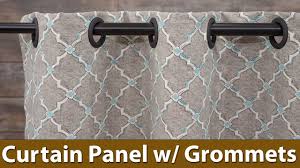 curtain panel with grommets