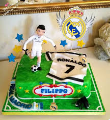 The figurine make from gum paste. 8 Cr7 Cake Ideas Cake Football Cake Soccer Birthday Cakes