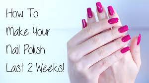 your nail polish last 2 weeks