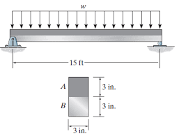 segment a of the composite beam is made