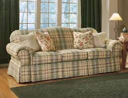 country sofas plaid couch