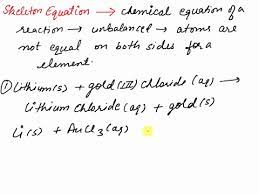 Solved Write Skeleton Equations For