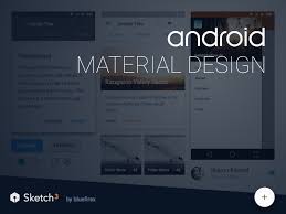 material design android sketch freebie