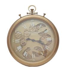 Gold Wall Clock 52cm