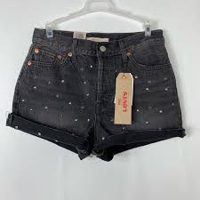Levi S High Rise Vintage Inspired Studded Shorts Nwt