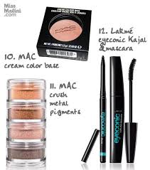top 20 items in missmalini s makeup kit