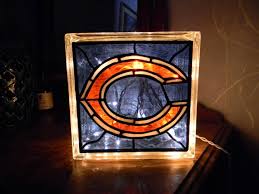Chicago Bears Football Reclaimed Glass