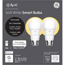 Ge Led 9 5w 60w Equivalent C By Ge Smart Home Light Bulb Soft White Color E26 Medium Base 13 Year Life 2pk Walmart Com Walmart Com