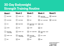 a 30 day strength routine
