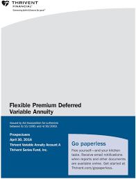 Flexible Premium Deferred Variable Annuity Go Paperless