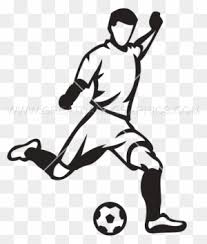 Continue working on your object by drawing an hexagon in the center of it. Soccer Player Clipart Transparent Png Clipart Images Free Download Clipartmax