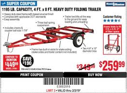 A haul master folding utility stakebed trailer. Yaknoff Here S Some Current Harbor Freight Trailer Facebook