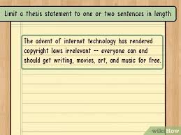 Thesis statement definition with examples. How To Write A Thesis Statement With Pictures Wikihow