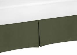 Dark Green Crib Bed Skirt