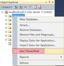 connecting powers to sql server