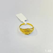 bis 916 hallmark 22kt gold finger ring