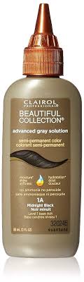 Clairol Beautiful Collection Advanced Gray Solution Hair Color 3 Fl Oz Midnight Black