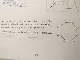 W kwadracie o boku długości a odcięto 4 rogi tak, że powstał ośmiokąt foremny. Na Rysunku Przedstawiono Osmiokat Foremny Narysuj Wszystkie Odcinki O Koncach W Zaznaczonych Punktach Brainly Pl