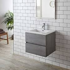 Wall Hung Vanity Cabinet With Basin Set